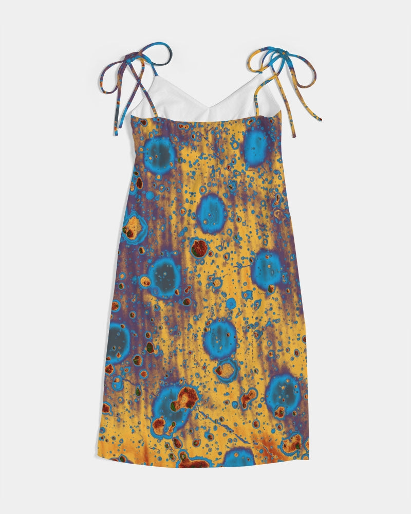 PEACOCK DESIGN BY FLIPSTYLEZ  Women's Tie Strap Split Dress