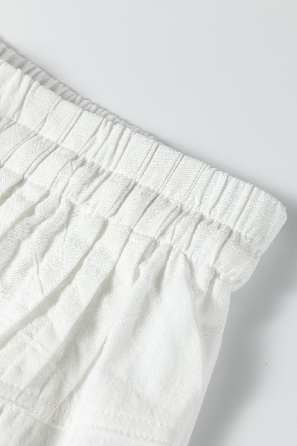 Jet Stream Drawstring Elastic Waist Button Pleated Detail Wide Leg Pants