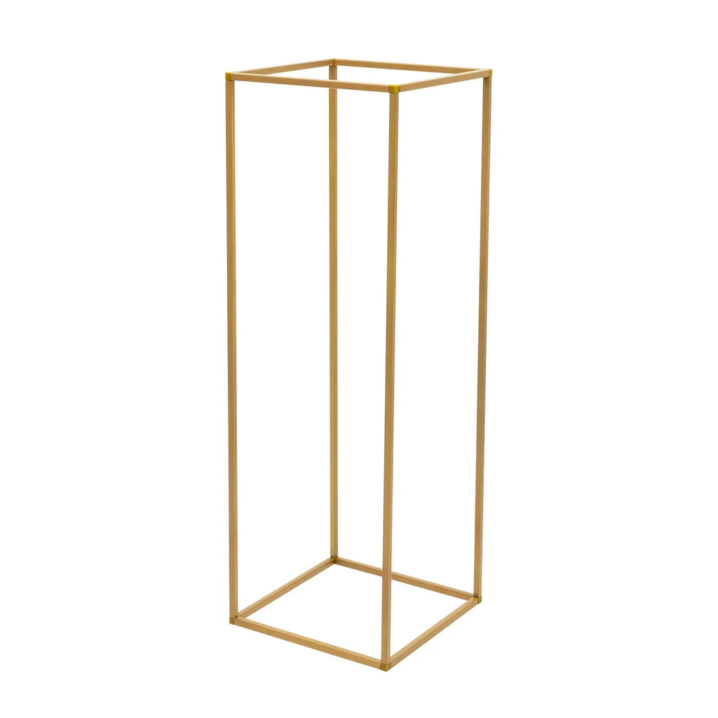 DecorBites™ Elegant 10-Piece Gold Wedding Flower Stand