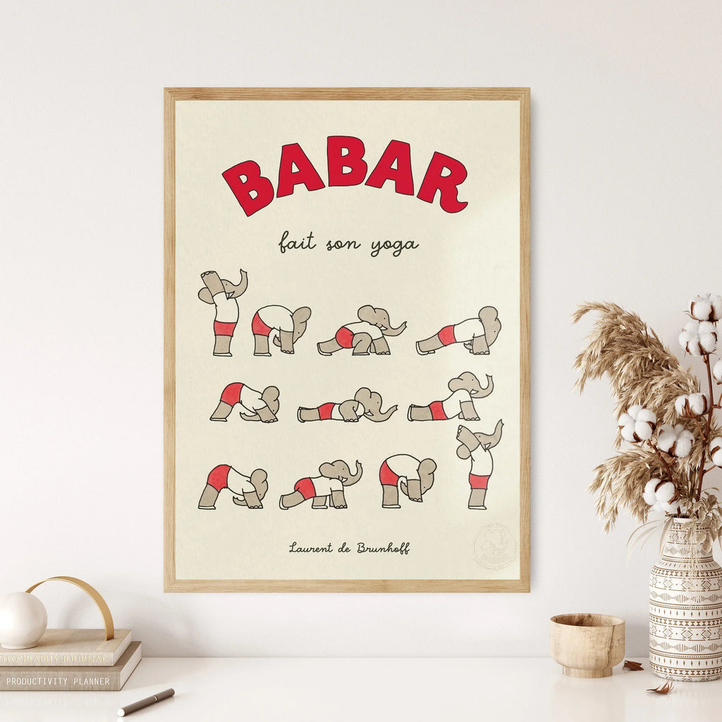DecorBites™ Elephant Cartoon Family Canvas Wall Art - Kids Room Decor