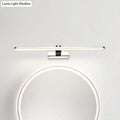 DecorBites™ Elongated Acrylic Vanity Lighting 16"/17"/23" LED Wall Light Sconce for Bathroom – White Finish, Warm/White Light