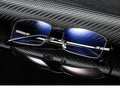 Men's Distance And Near Dual-use Anti-blue Light Memory Frame Reading Glasses