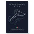 DecorBites™ F1 Race Track Circuit Canvas Wall Art
