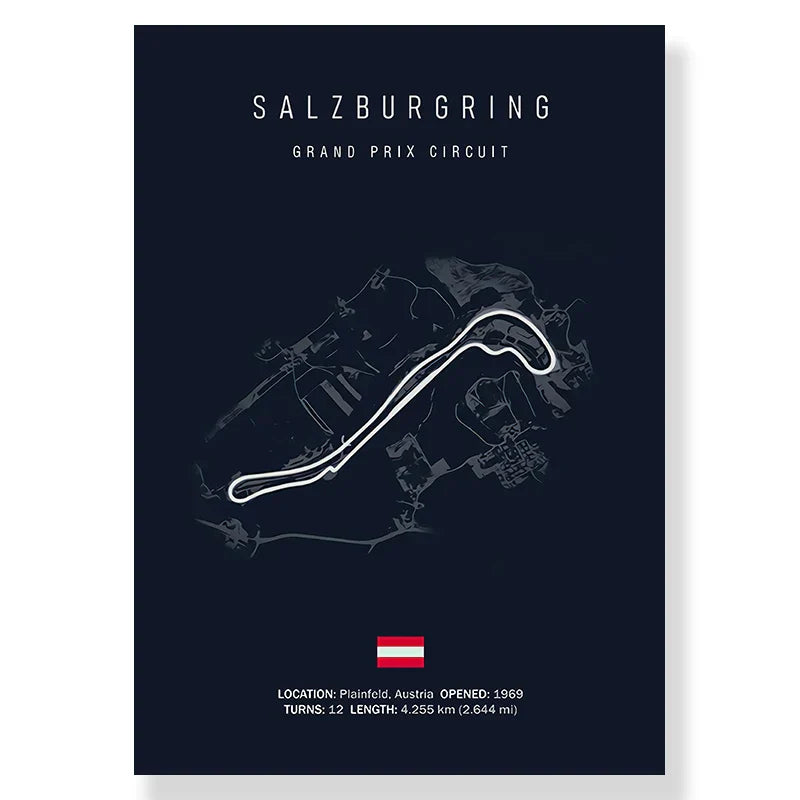 DecorBites™ F1 Racing Circuit Canvas Wall Art