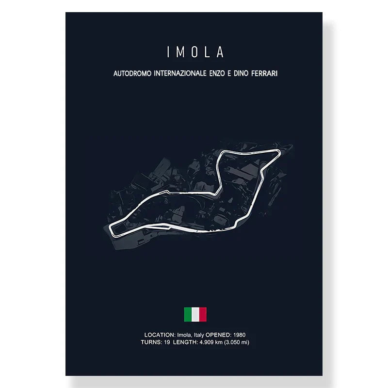 DecorBites™ F1 Racing Circuit Canvas Wall Art