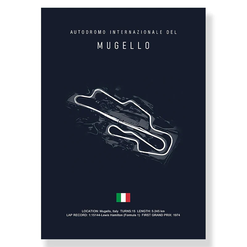 DecorBites™ F1 Racing Circuit Canvas Wall Art