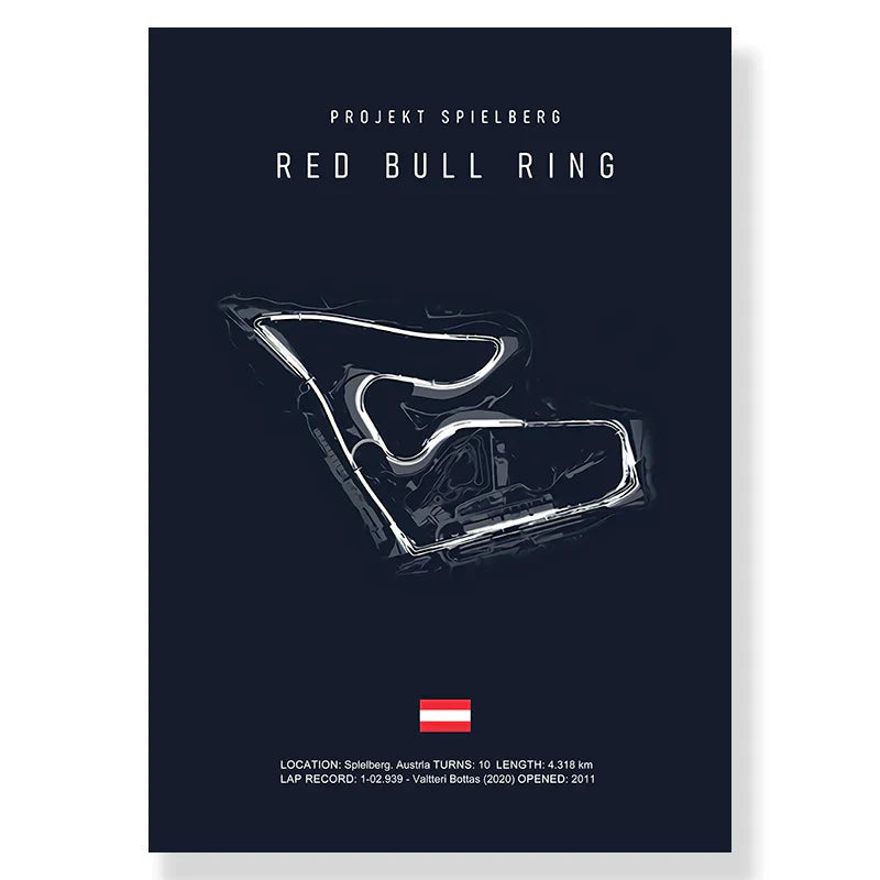 DecorBites™ F1 Racing Track Canvas Art Print