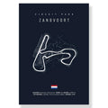 DecorBites™ F1 Track Circuit Canvas Painting Art Print