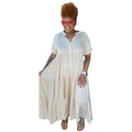 Plus Size Women's Fashion Casual Button Lapel Dress