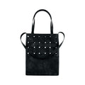 Faux Leather Woven Structure Crossbody Shoulder Bag