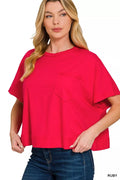 Exposed Seam Boxy Top