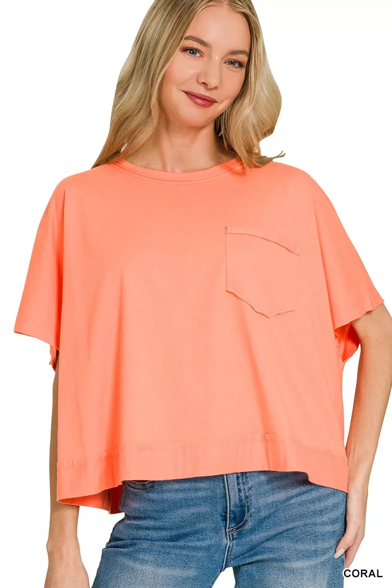Exposed Seam Boxy Top