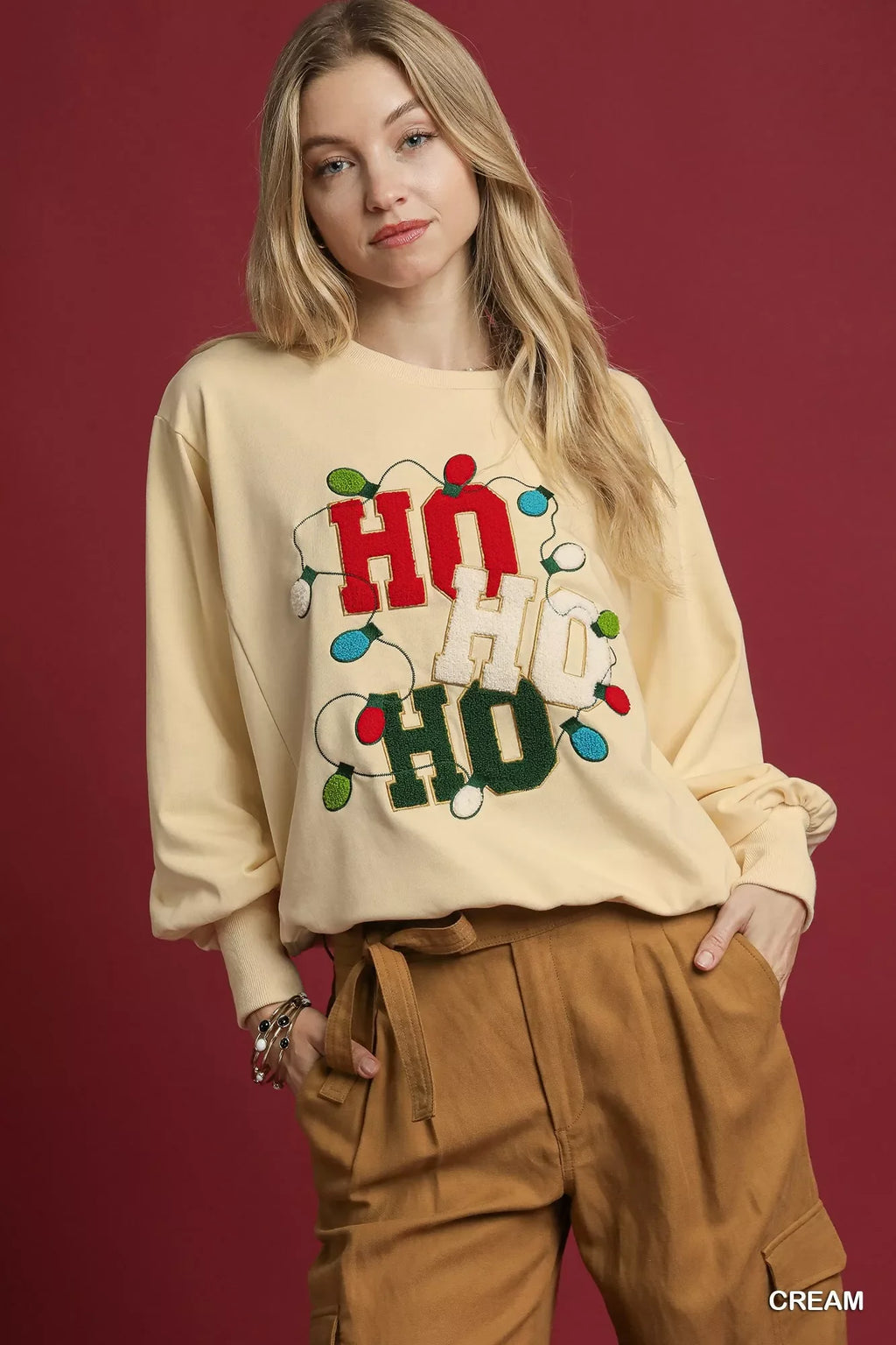 HO Applique French Terry Sweatshirt