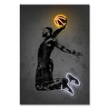 DecorBites™ Famous Sports Stars Neon Wall Art Print