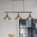 DecorBites™ Farmhouse Metal Pendant Island Chandelier in Black for Dining Room with 3/4 Lights