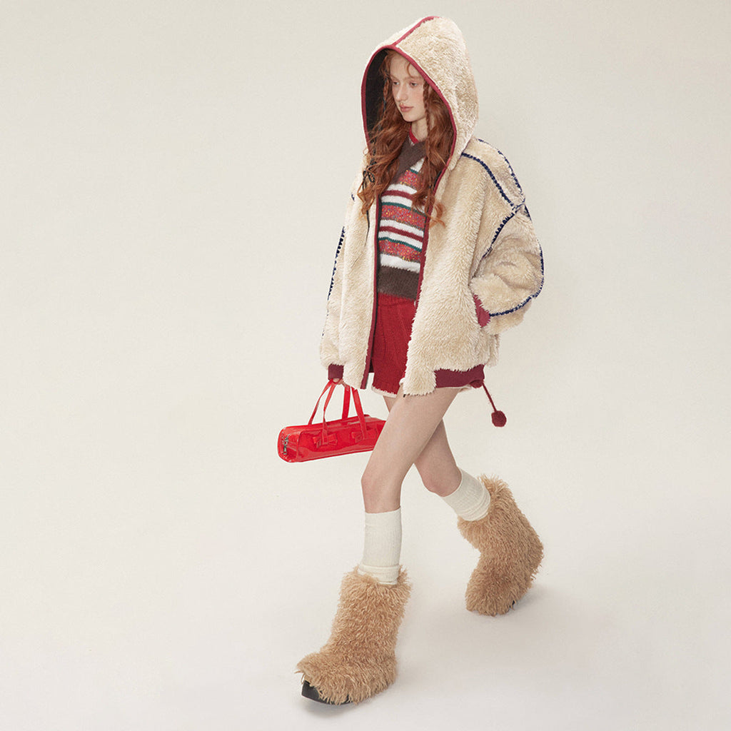 New Winter Velvet Cotton Clothes Lamb Wool Coat