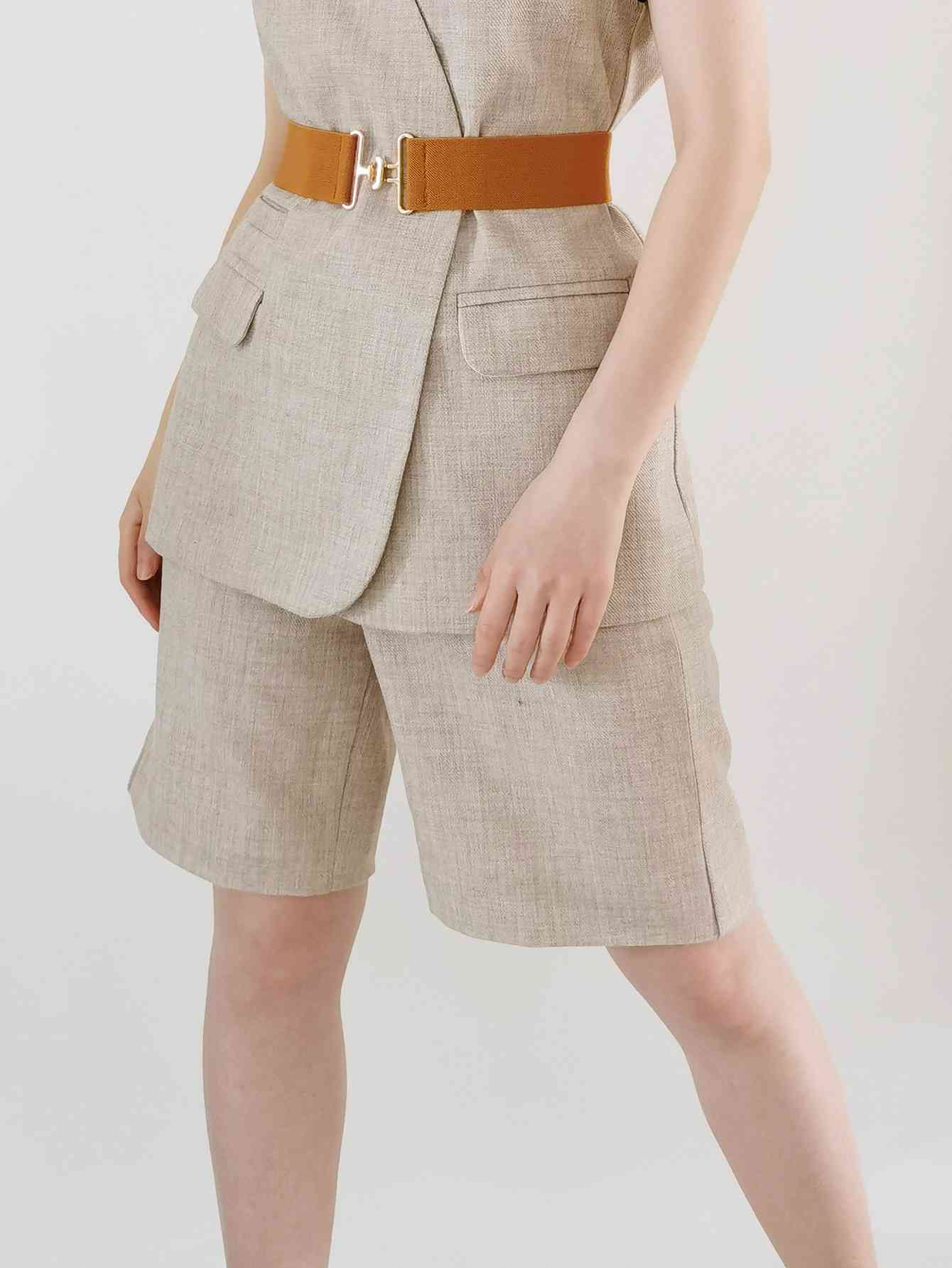 StylishFit Elastic Wide Belt – Adjustable Comfort and Chic Design See size chart under “more details”