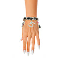 Designer Bracelet Silver and Black Stylish Boutique Jewelry