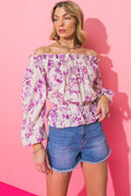 LOVELY ENTRANCE WOVEN TOP