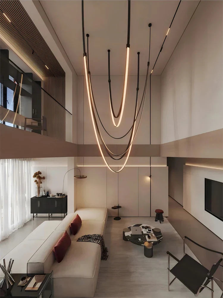 DecorBites™ Flex Leather Belt LED Chandelier Light