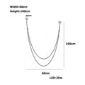 DecorBites™ Flexible Leather Belt LED Chandelier for Living Room