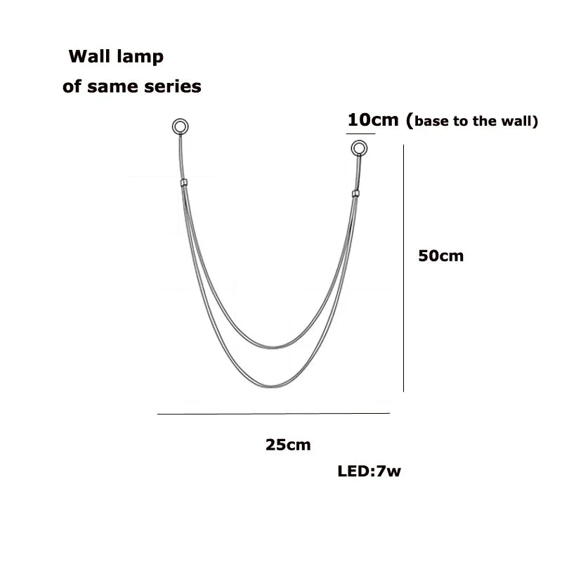 DecorBites™ Flexible Leather Belt LED Chandelier Light