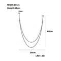DecorBites™ Flexible Leather Belt LED Chandelier Light