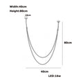 DecorBites™ Flexible Leather Belt LED Chandelier Lighting