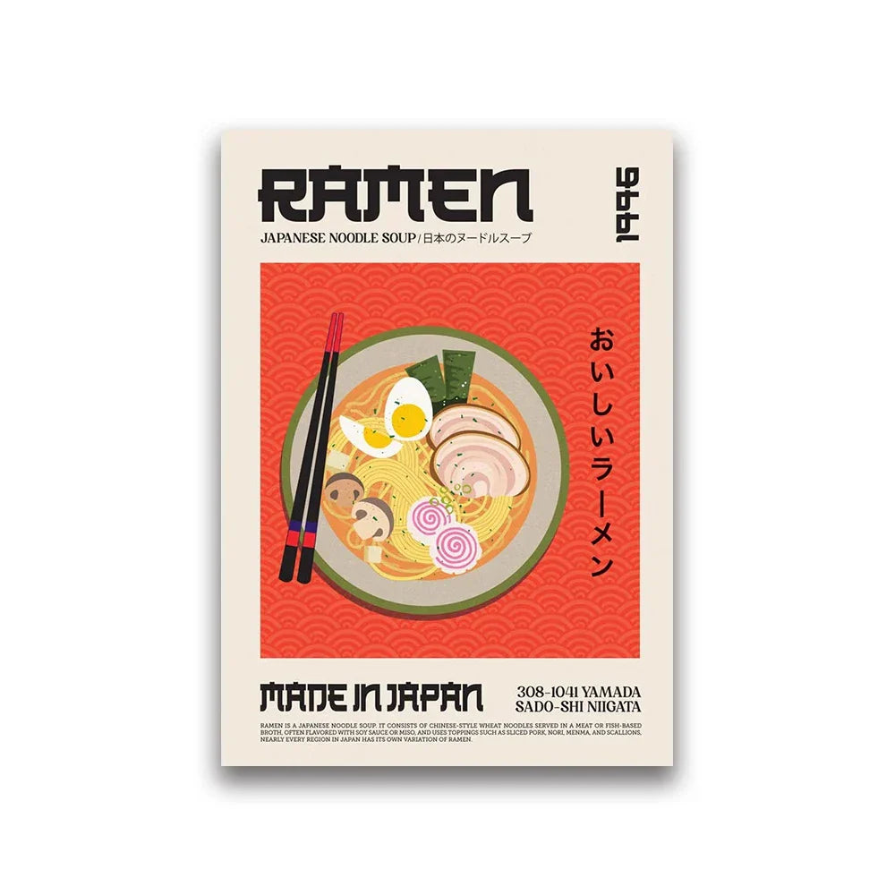 DecorBites™ Foodie's World Cuisine Canvas Print Home Decor