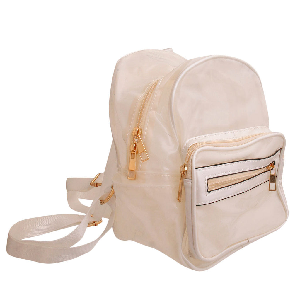 Transparent White Backpack Stylish Fashion Accessory