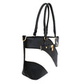 Fashion Handbag Black and White Stripe Tote for Women Stylish Chic Accessory