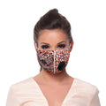 Fashion Face Mask with Skull and Leopard Print, Trendy and Stylish Filter Mask
