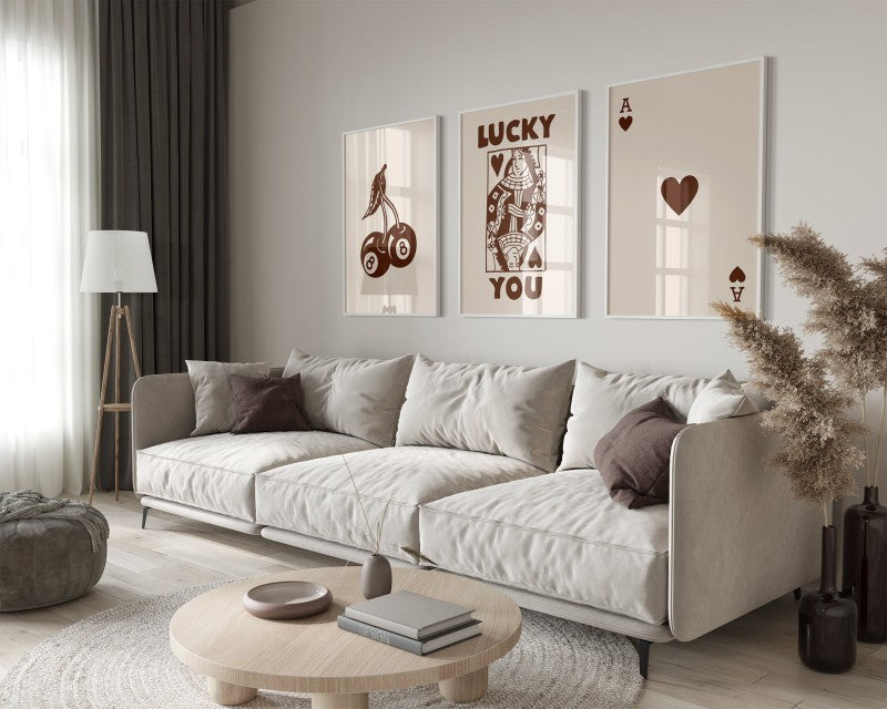 DecorBites™ Funky Queen of Hearts Wall Art Set