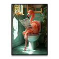 DecorBites™ Funny Cat Bathroom Wall Art Print
