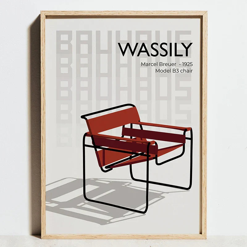DecorBites™ Geometric Bauhaus Abstract Canvas Wall Art