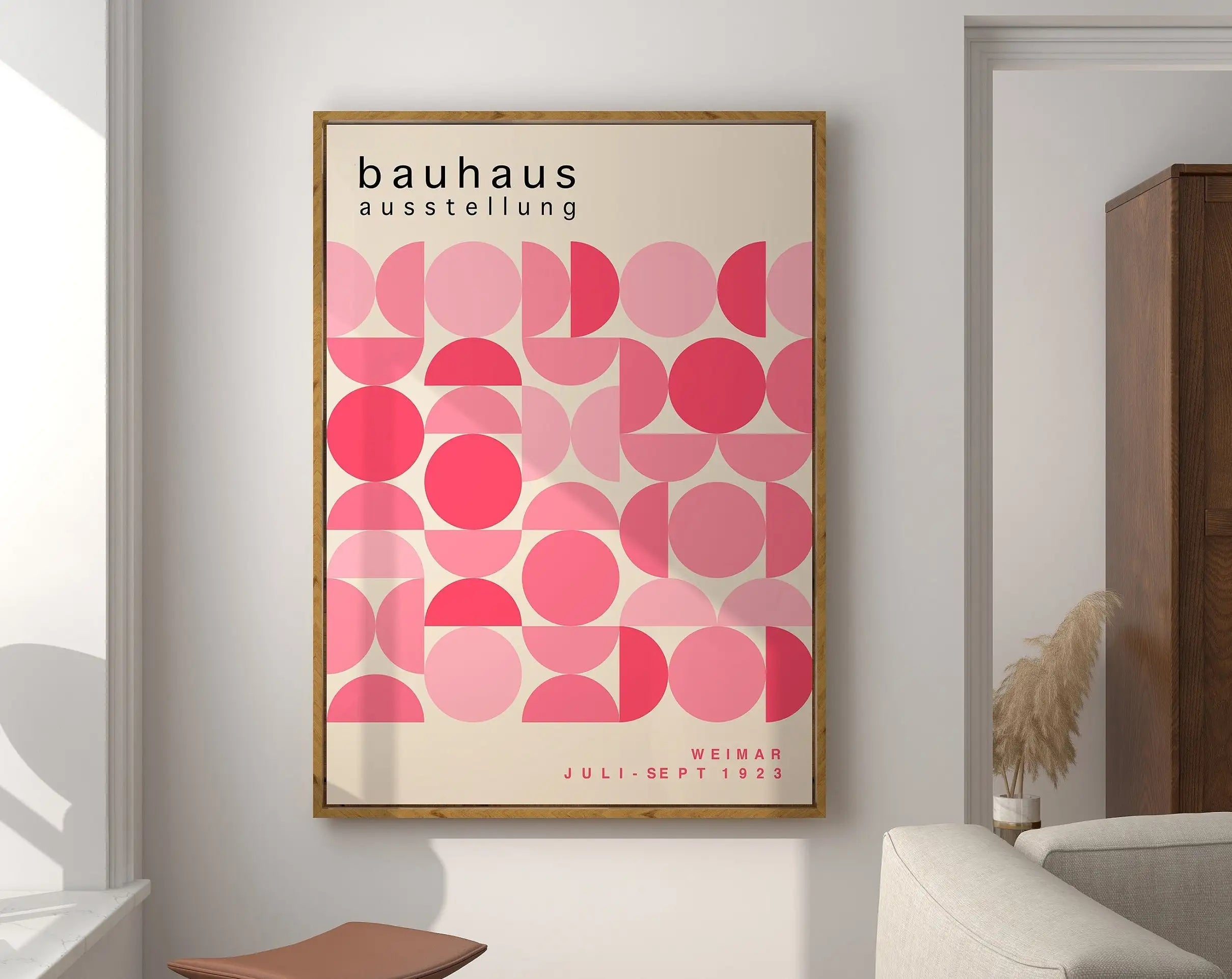 DecorBites™ Geometric Bauhaus Canvas Art - Mid Century Decor