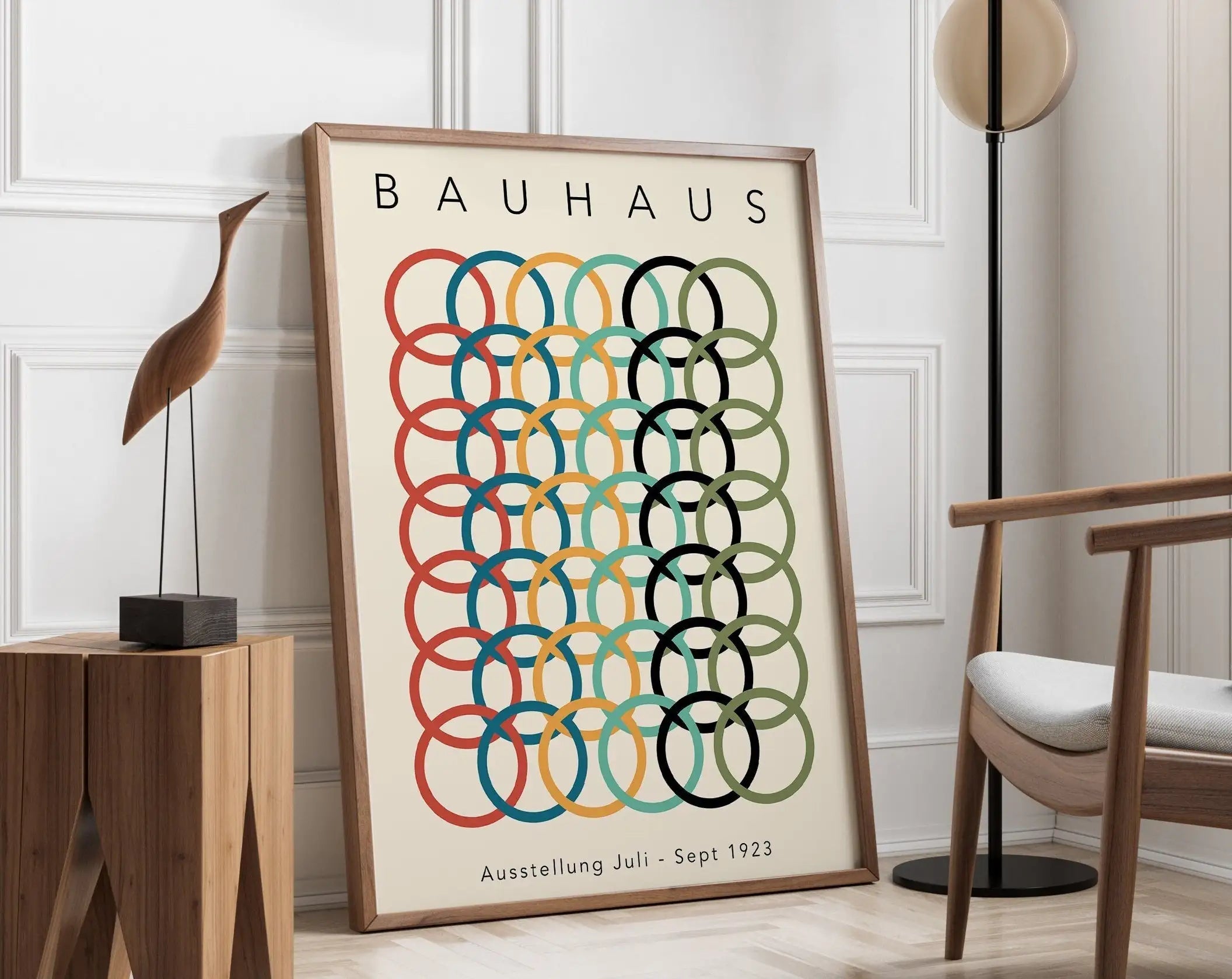 DecorBites™ Geometric Bauhaus Canvas Poster for Home Decor
