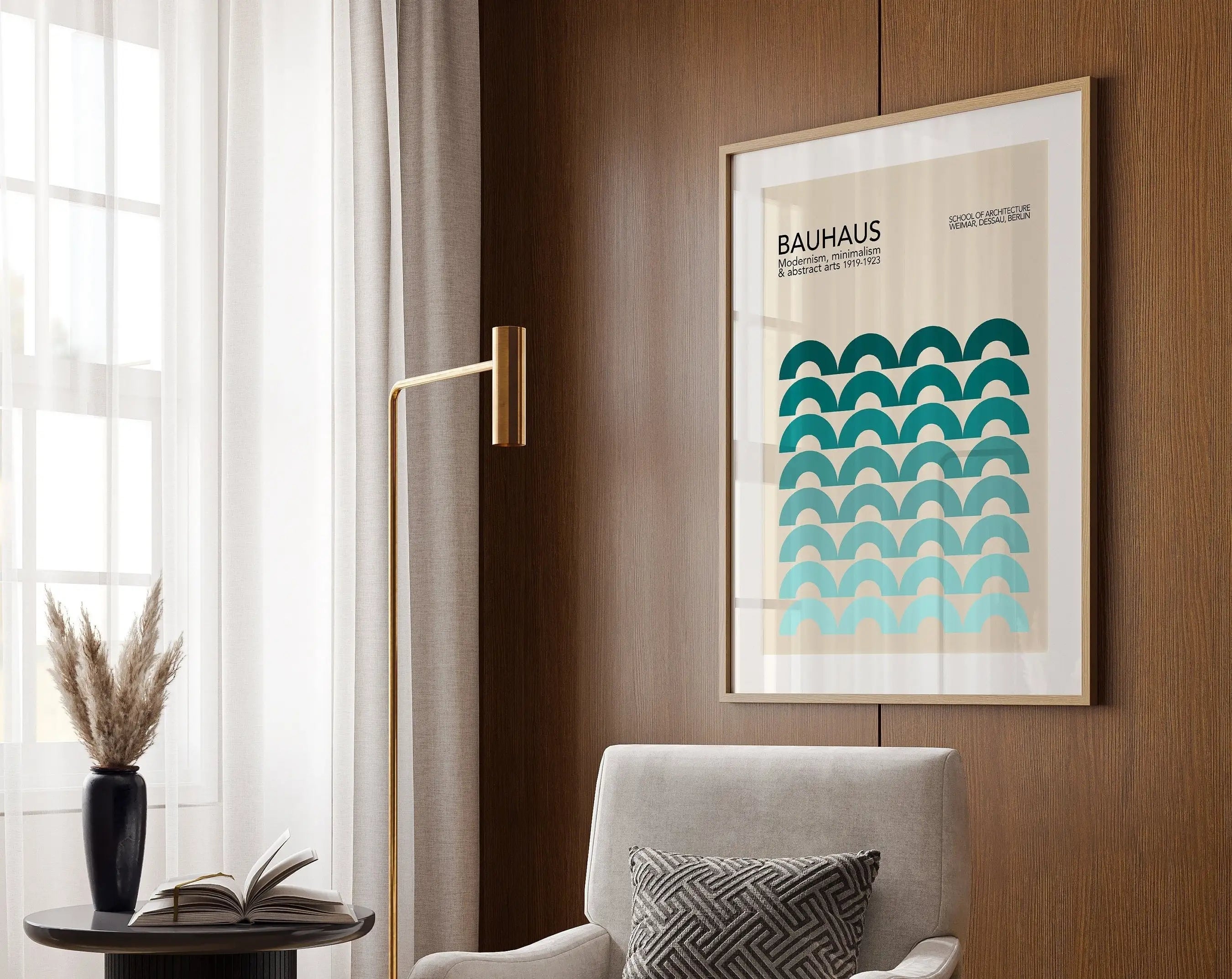 DecorBites™ Geometric Bauhaus Canvas Poster for Home Decor