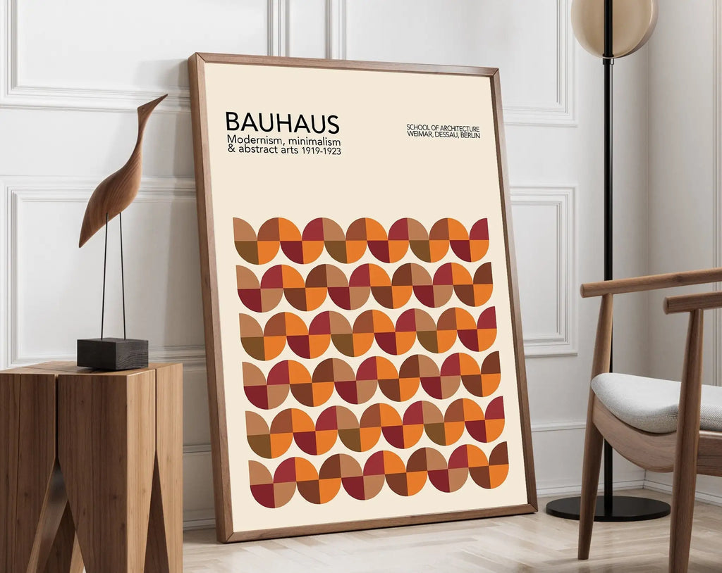 DecorBites™ Geometric Bauhaus Canvas Poster for Home Decor