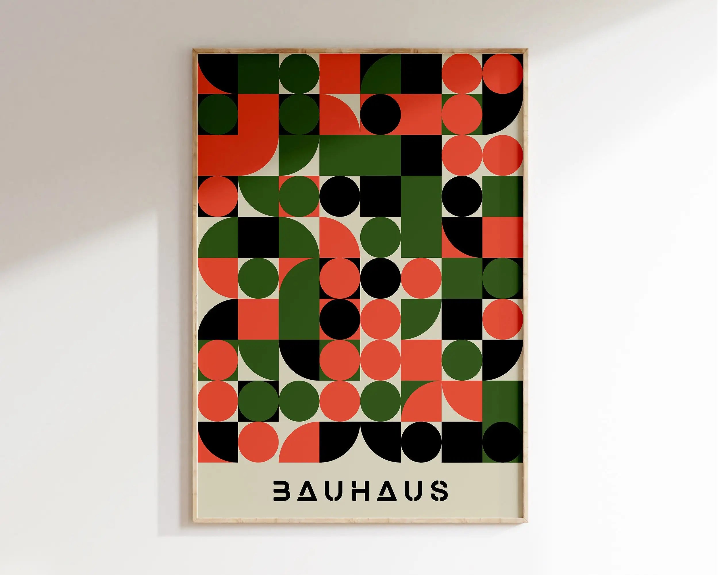 DecorBites™ Geometric Bauhaus Canvas Poster - Modern Abstract Art