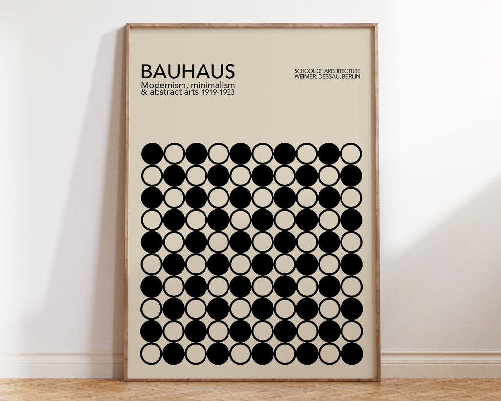 DecorBites™ Geometric Bauhaus Canvas Poster - Modern Home Decor