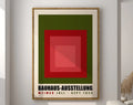 DecorBites™ Geometric Bauhaus Canvas Poster, Modern Retro Wall Art