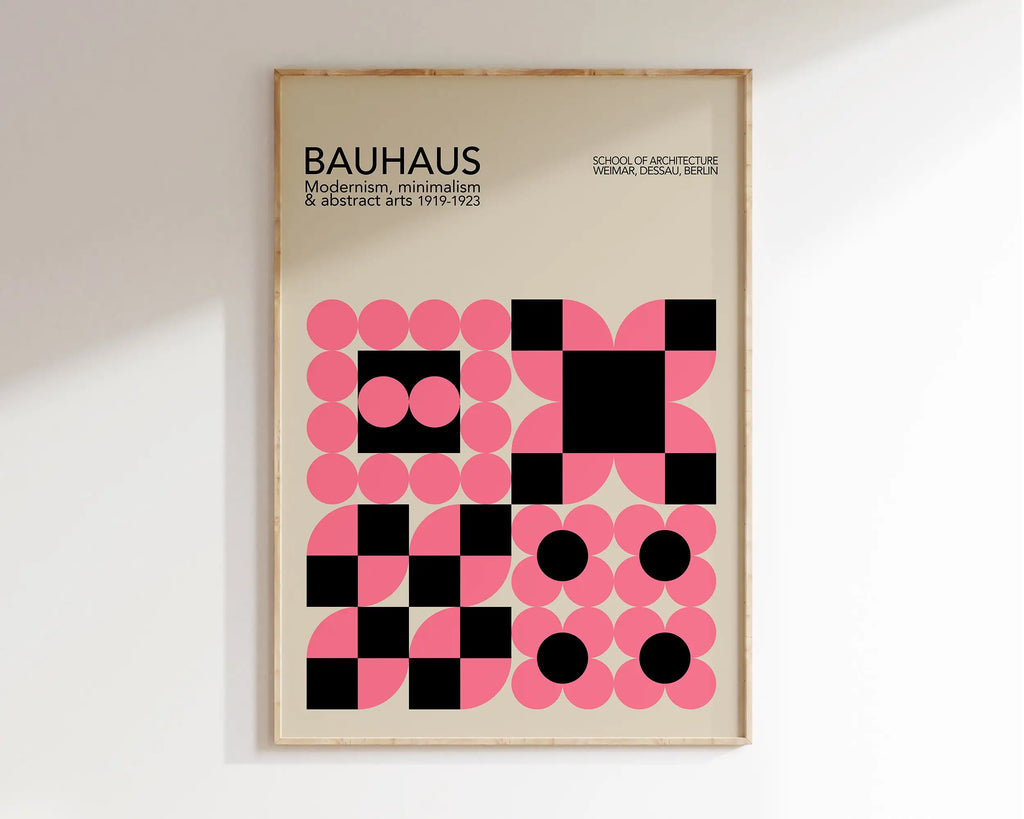 DecorBites™ Geometric Canvas Poster - Mid Century Home Decor