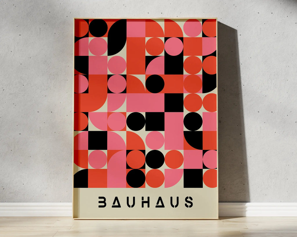 DecorBites™ Geometric Canvas Poster - Mid Century Home Decor