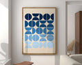 DecorBites™ Geometric Canvas Poster Retro Mid Century Wall Art