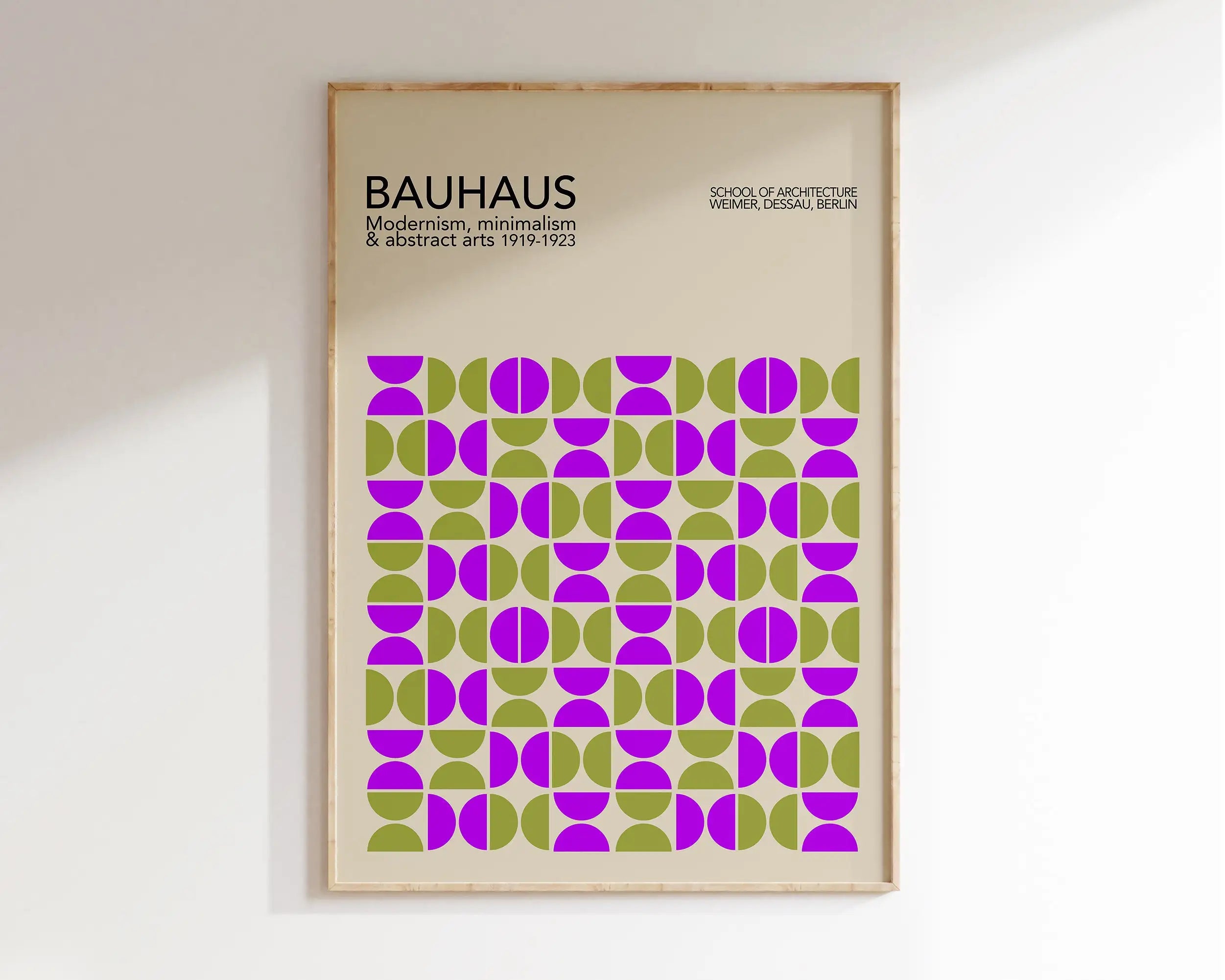DecorBites™ Geometric Canvas Poster Retro Mid Century Wall Art