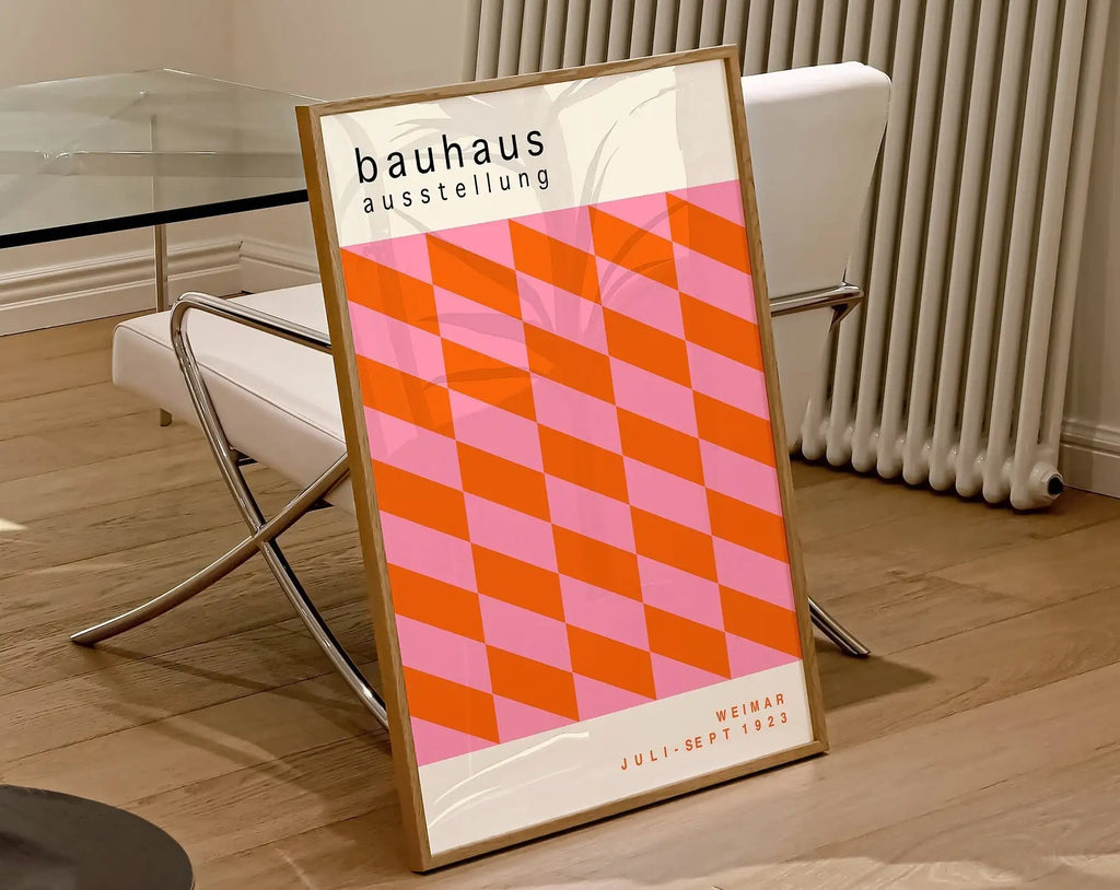 DecorBites™ Geometric Canvas Poster Retro Mid Century Wall Art