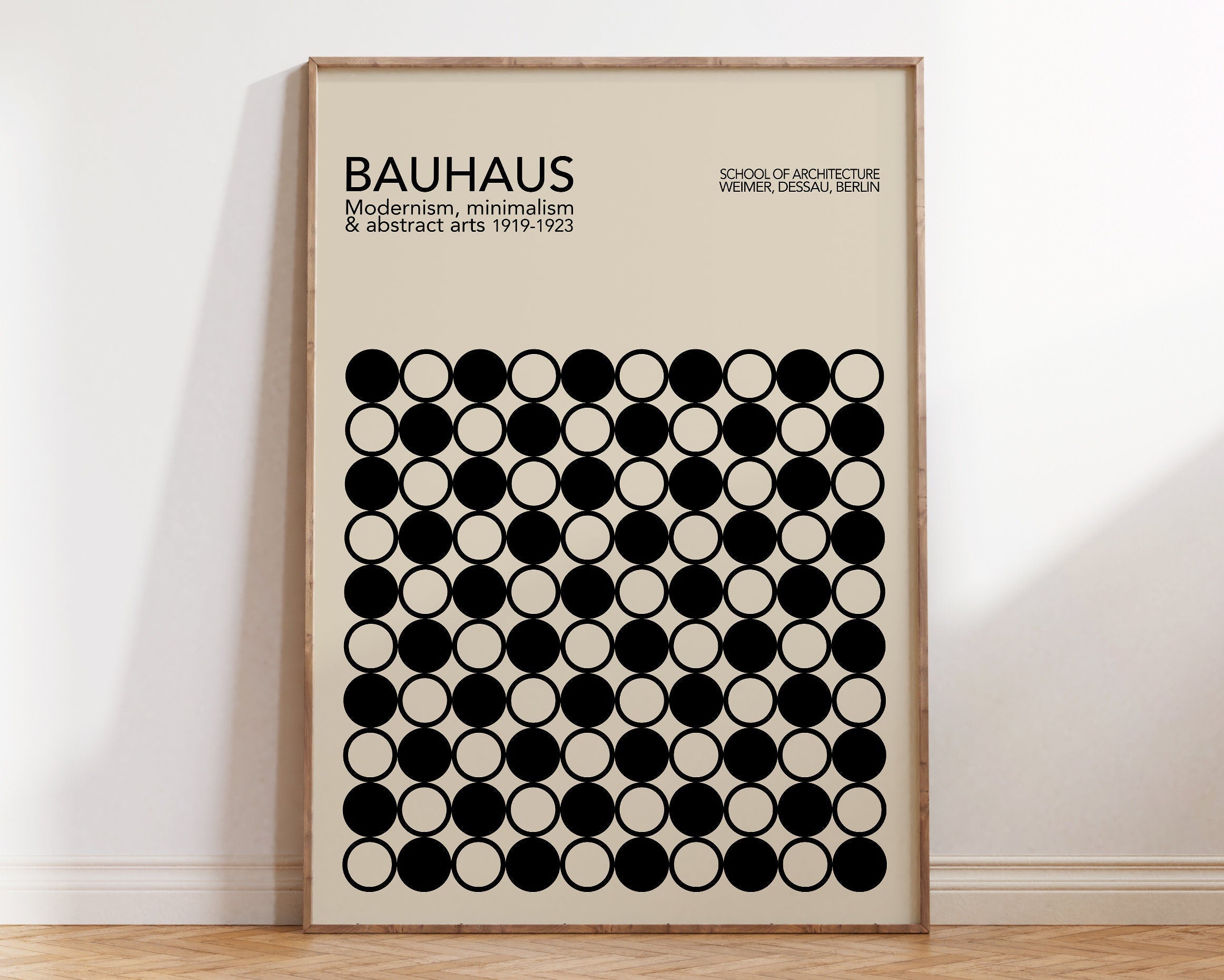 DecorBites™ Geometric Canvas Print - Modern Bauhaus Art
