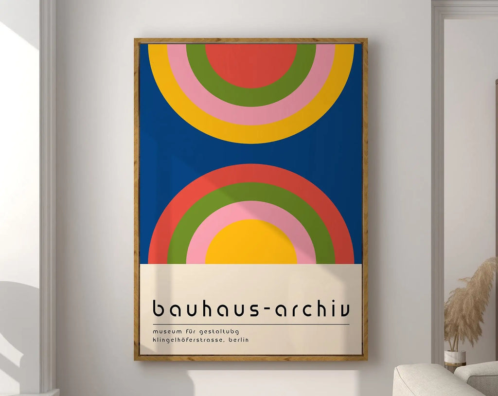 DecorBites™ Geometric Mid-Century Canvas Wall Art Print