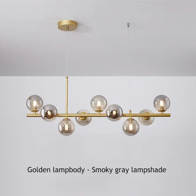 DecorBites™ Glass Ball Ceiling Chandelier for Dining Room